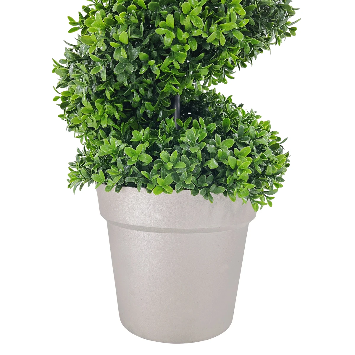 Imagem -06 - Espiral Árvore Plantas Artificiais Grande Boxwood Topiary Bonsai S-forma Planta com Vaso de Flores Pátio Varanda Porta Decoração de Casa 91cm