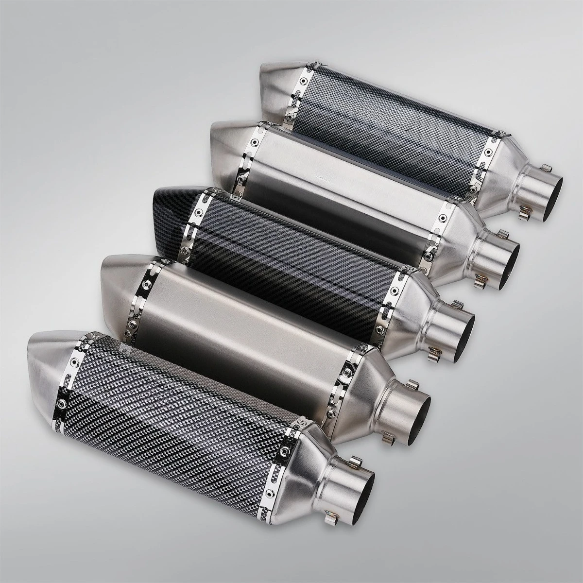 Universal KAW Motorcycle Exhaust Pipe Stainless Steel Fit For Yamaha Hexagon Various Models
