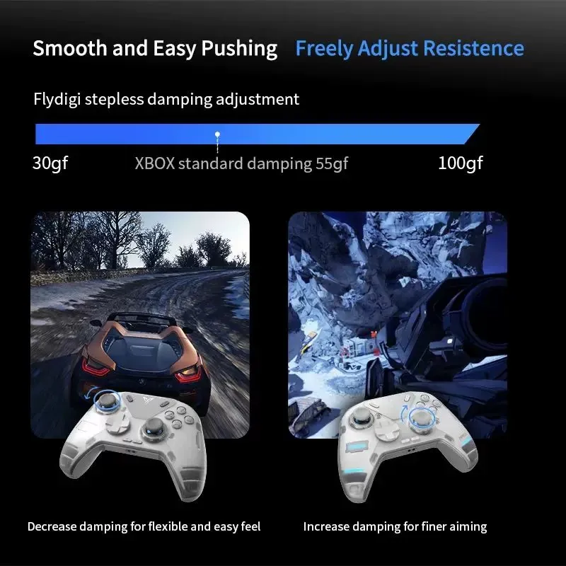 Control Inalámbrico para Juegos Flydigi Apex4, Gamepad con Vibración Inmersiva y Control de Precisión para Black Myth Wukong, Compatible con Switch y PC