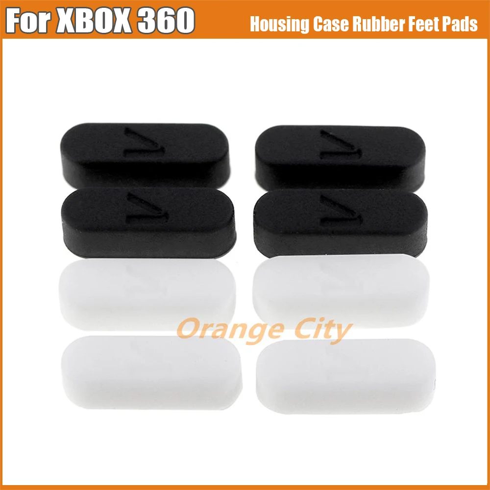 1Set=4PCS Replacement Black White For XBOX ONE Xbox Series S X Rubber Feet for XBOX360 Housing Case Rubber Cover