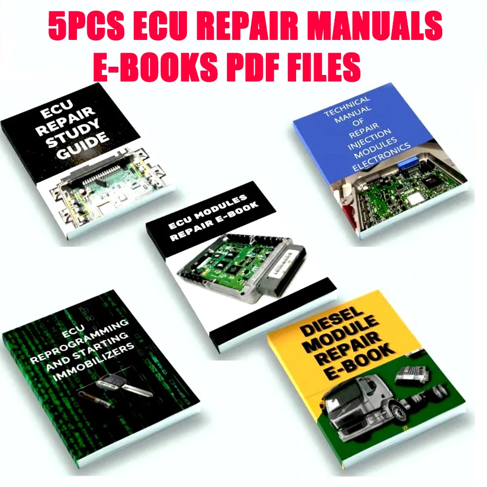 ECU REPAIR Manuals 5PCS E-BOOKS PDF Files Repairing Injection Modules DIESEL ELECTRONICS for Truck Car Diagnostic Tools