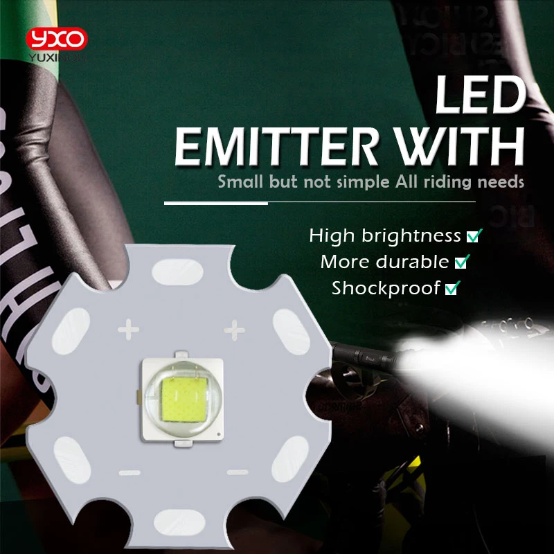 1 PCS XML2 LED XM-L2 T6 U2 10W WHITE Neutral White Warm White High Power LED Emitter with 12mm 14mm 16mm 20mm PCB for DIY