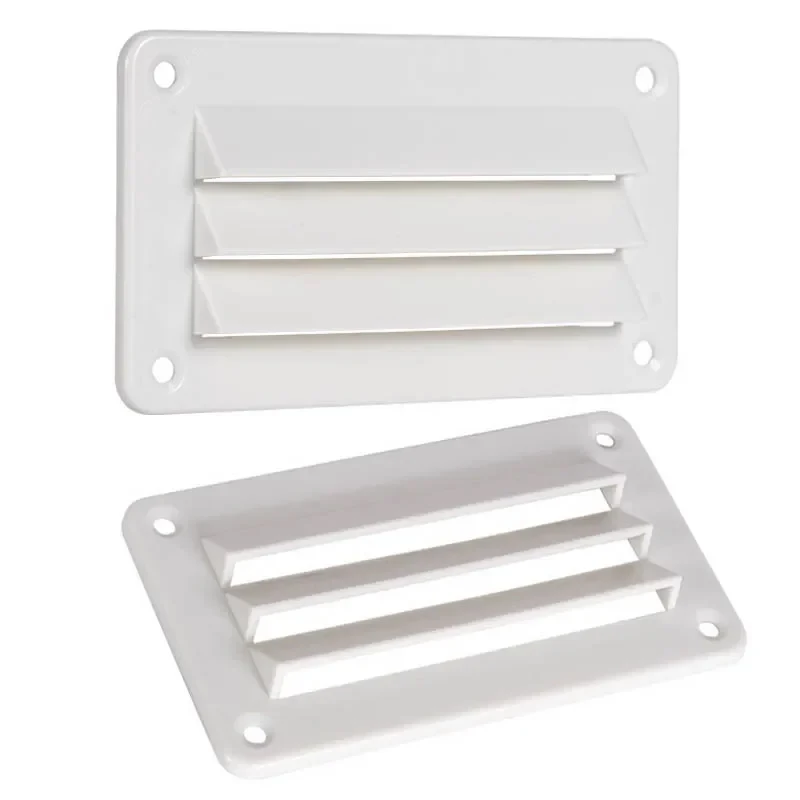 6Pcs/Set White/Black Air Vent Louver Bathroom Office Ventilation Outlet Grille Louver For Boat Yacht Motorhome RV Accessories