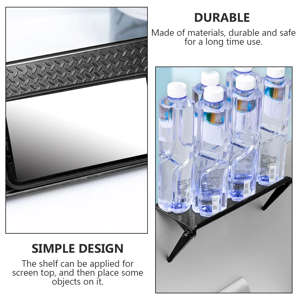 

1Pcs Storage Rack for Desk Organizer with Adjustable Laptop Elevated Rack for Monitor Stand and Set-Top Box Holder Black