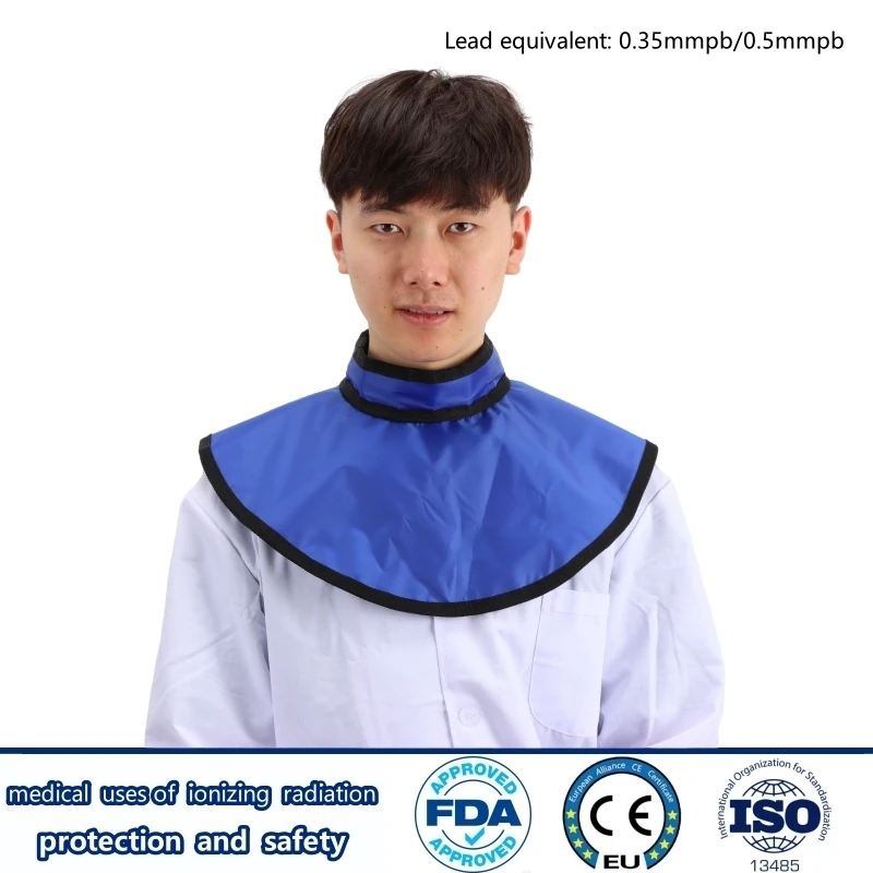 Collare protettivo per raggi X gamma da 0,35 mmpb/0,5 mmpb collare di piombo radioattivo fabbrica protezione dalle radiazioni nucleari collare tiroideo