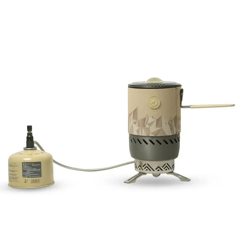 

Split infrared furnace camping set pot gas stove outdoor flint heating stove