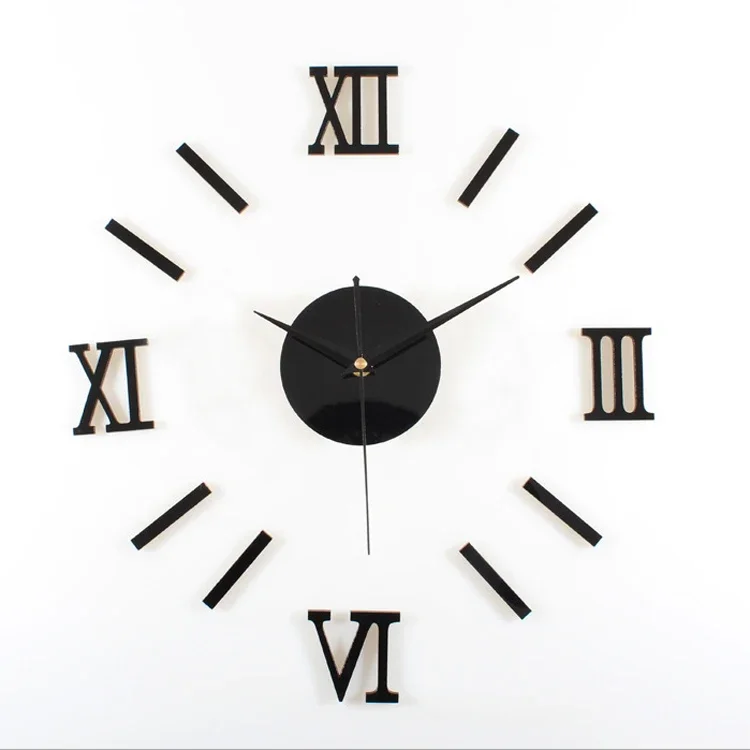 Fashion Creative DIY Mute Acrylic Combination Clock