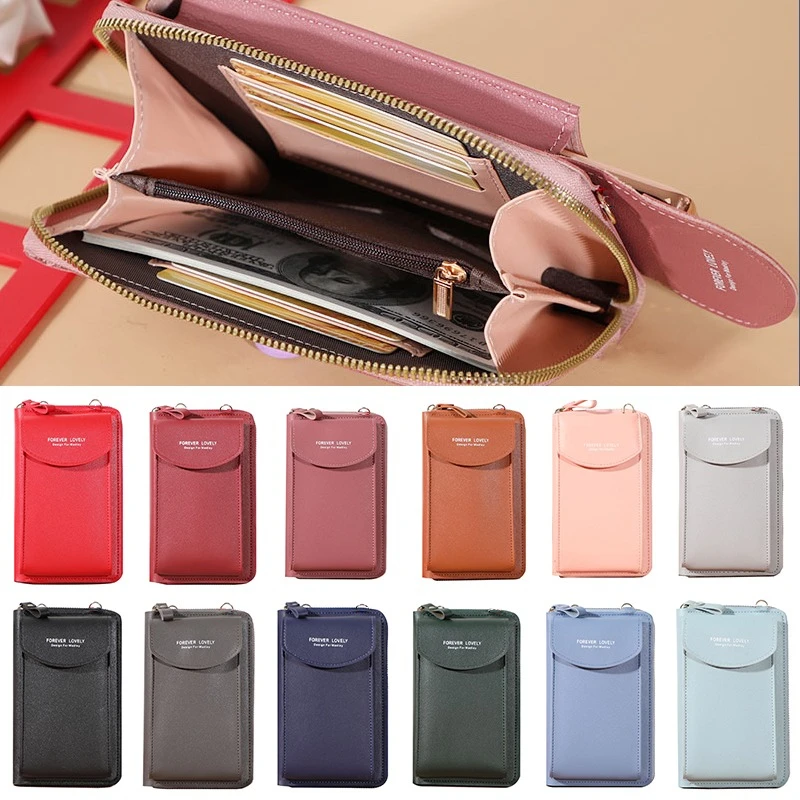 Girls Pu Leather Small Shoulder Bag Casual Handbag Crossbody Phone Wallet Bags for Women Phone Pocket Girl Purse Messenger Bags