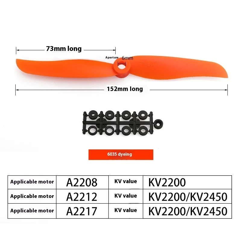 10 Pcs Propeller Large Hole Propeller Red 5030 6035 7035 8040 8060 9050 1060 For Remote-Controlled Aircraft