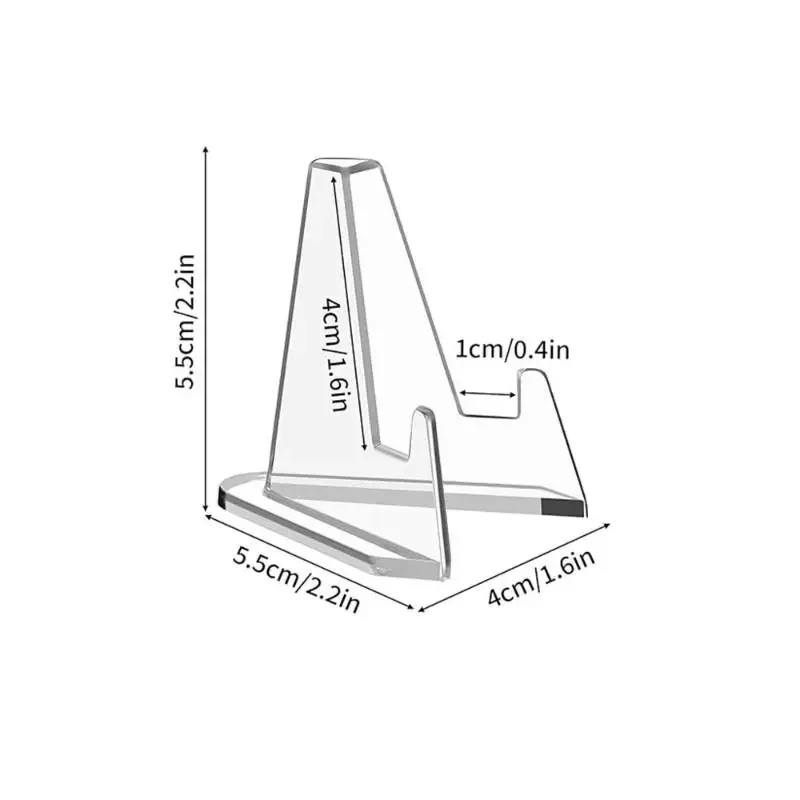 10/20/30 قطعة الاكريليك الشفاف عملة عرض موقف بطاقة التداول حامل تذكارية عملة حامل صغير شارة حامل حلية