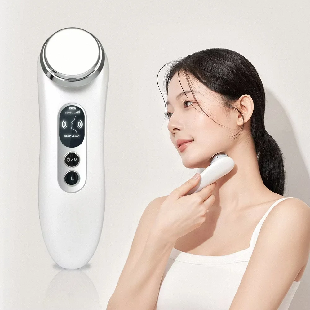 マイクロカレントマッサージャー スキンケアツール 色素沈着除去 くま取り イオン導入＆排出療法 振動 フェイシャルスパマッサージャー