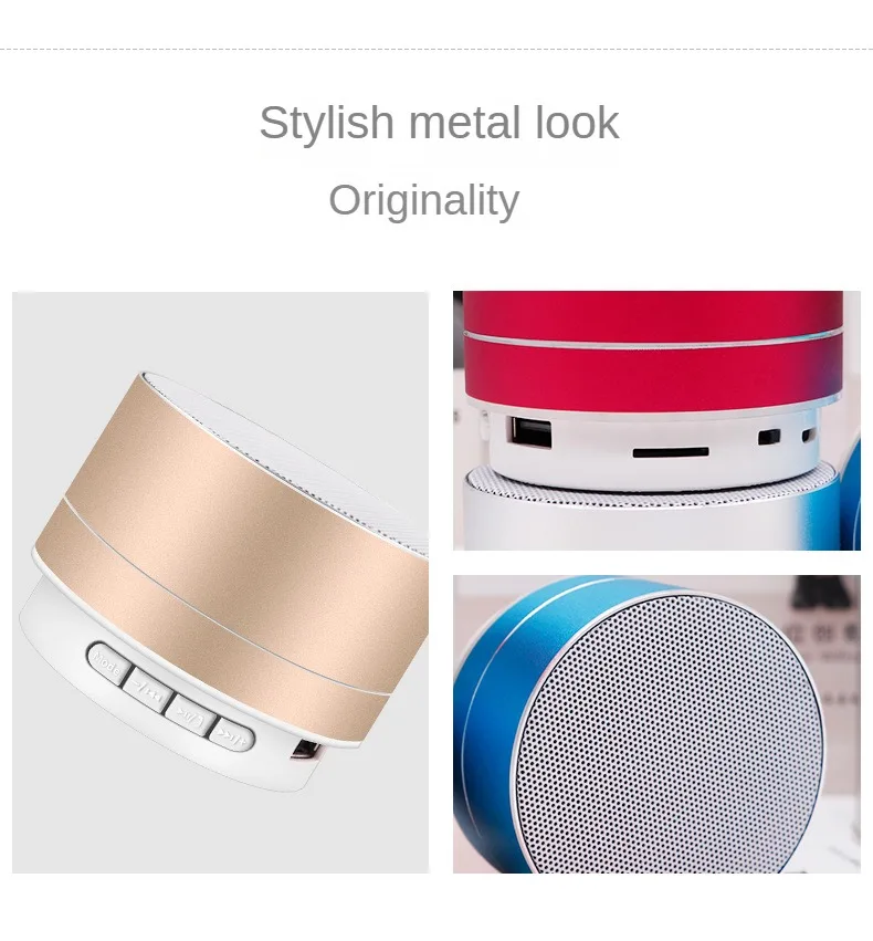 Gift Customization logo A10 Aluminum Blue Tooth Speaker Mini Portable Multifunctional Support TF Card Wireless Speakers