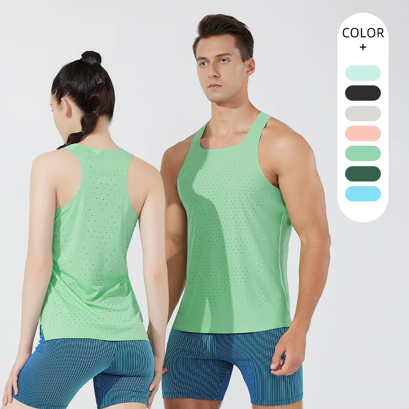 

Mens Breathable Quick Dry Square Neck Sports Tank Tops Professional Marathon Jogging Gym Training Athletic Sleeveless Shirts