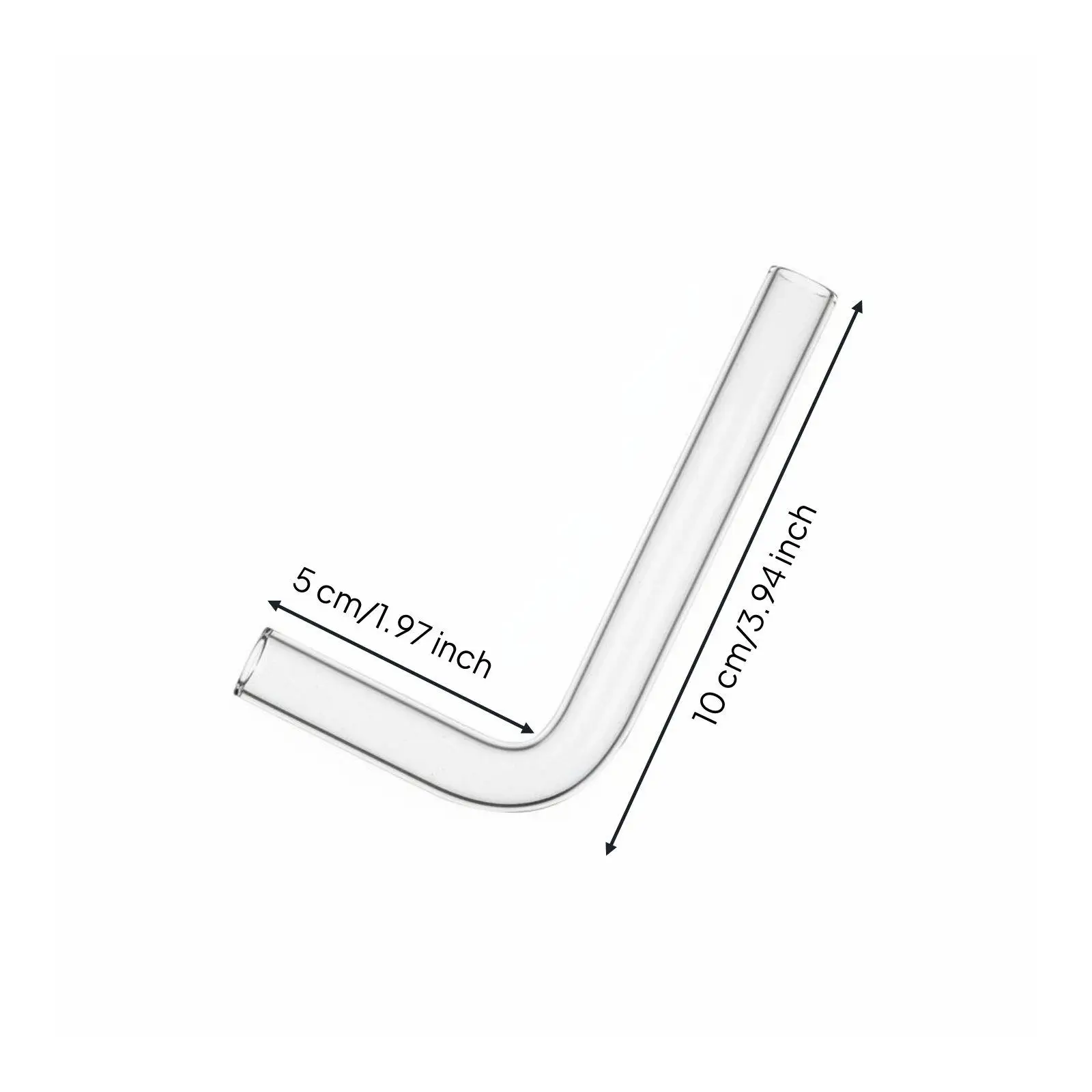 Aquarium Inflow Outflow Pipe Highly Transparent Glass Aquarium Water Clarifier Crystal Clear Inflow Outflow Pipe Kit for