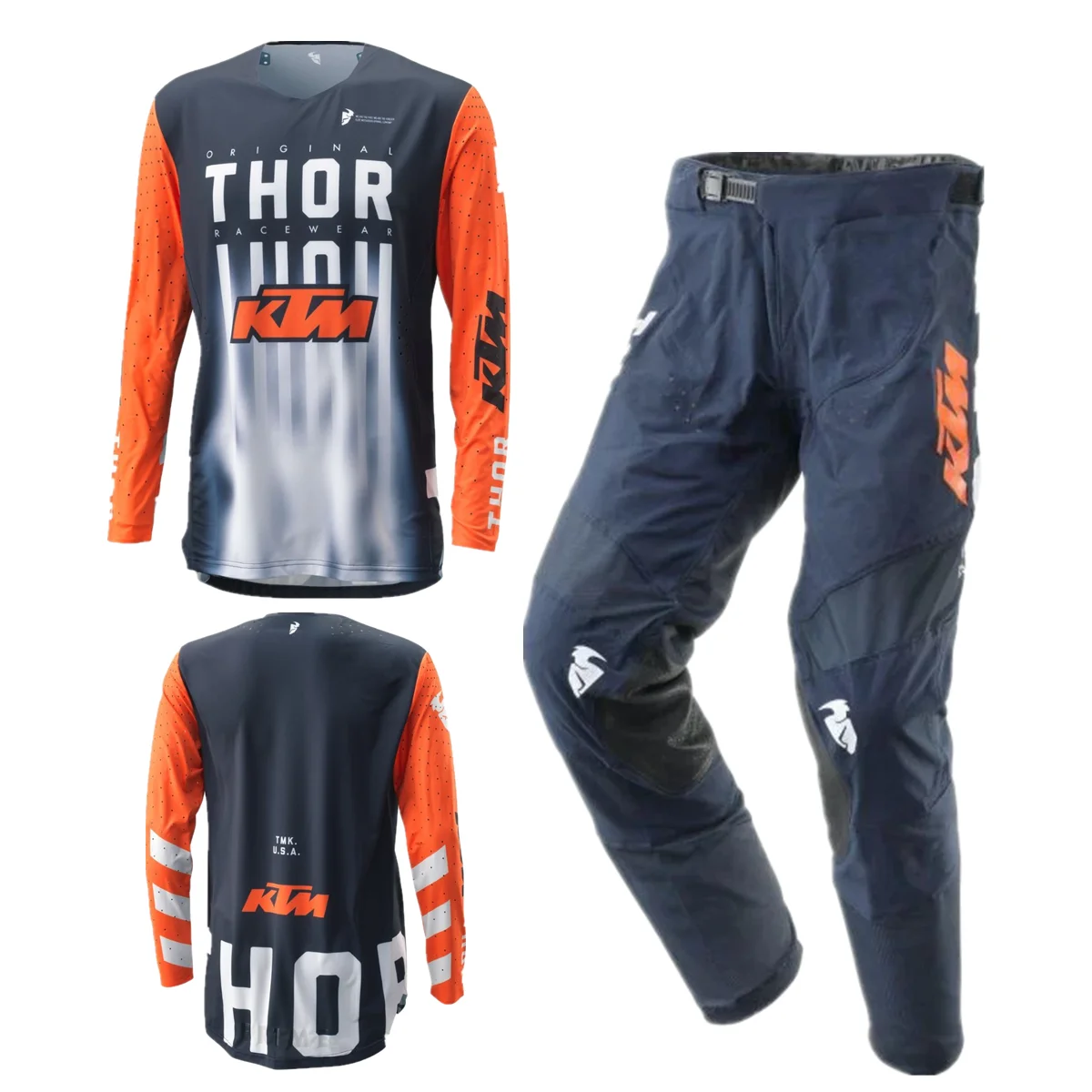 2025 KTM Motocross Gear Set Top Dirt Bike Jersey Set Moto Kit Orange Motorcycle Power Wear