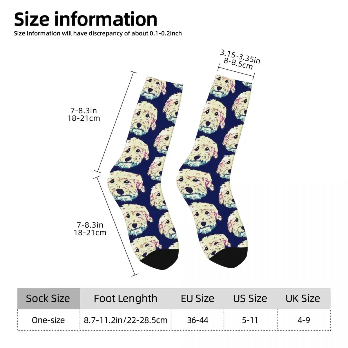 Goldendoodle Labradoodle Socks Sweat Absorbing Stockings All Season Long Socks Accessories for Man's Woman's Christmas Gifts