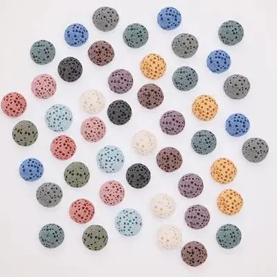 

39Pcs Car Aroma Beads Unscented Round Lava Rock No Hole Diffuser Beads Longlasting Essential Oil Diffuser Stones for Auto Home