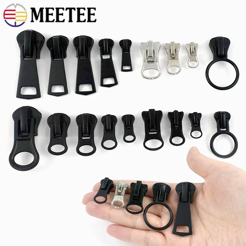 

20Pcs 5#8#10#15# Resin Zipper Puller Tent Down Closure Zippers Head Backpack Luggage Replace Zips Repair Kits Bags Accessories