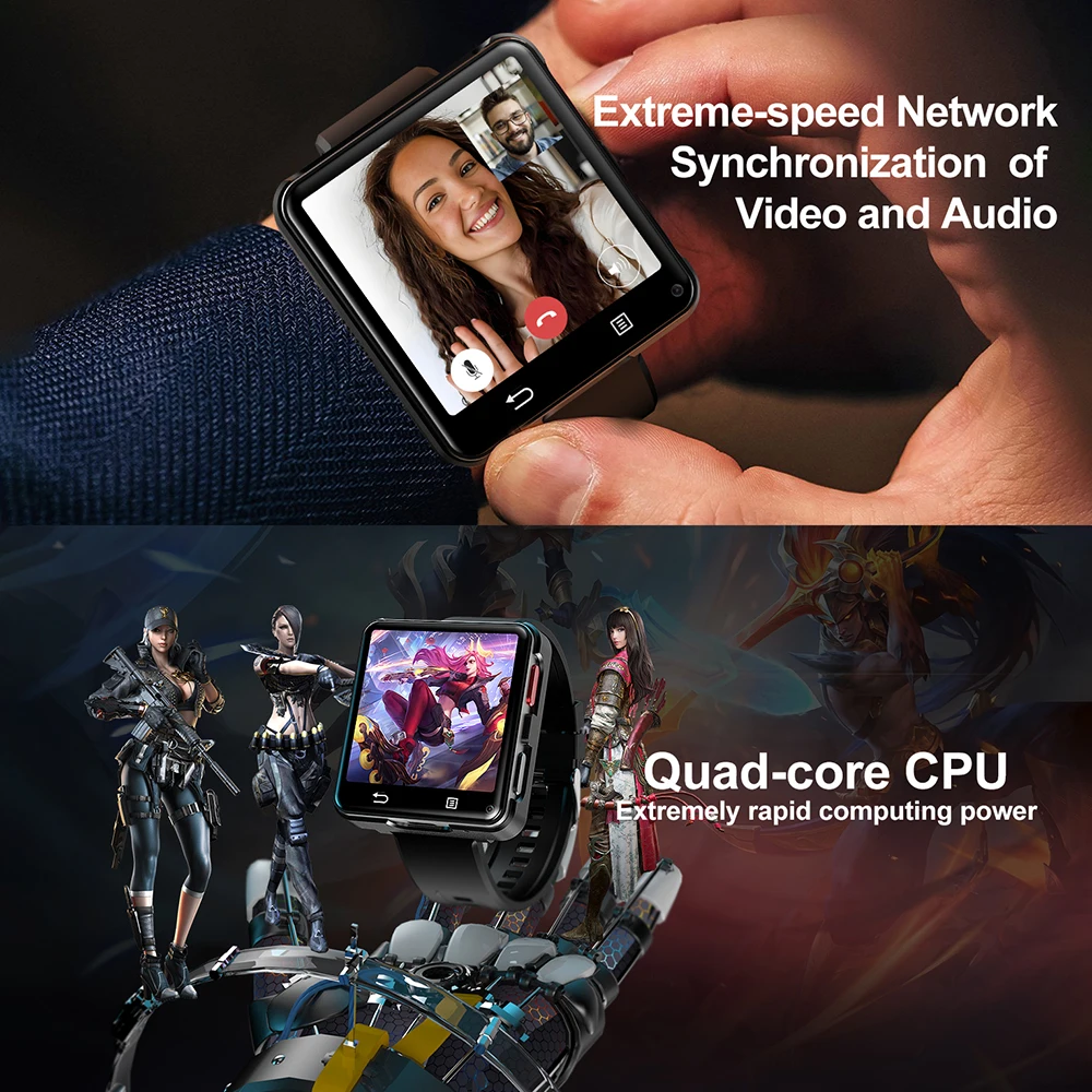 Rainbuvvy S998 4G LTE Smartwatch 4GB RAM 128GB ROM Android 11.0 MTK6761 2.64