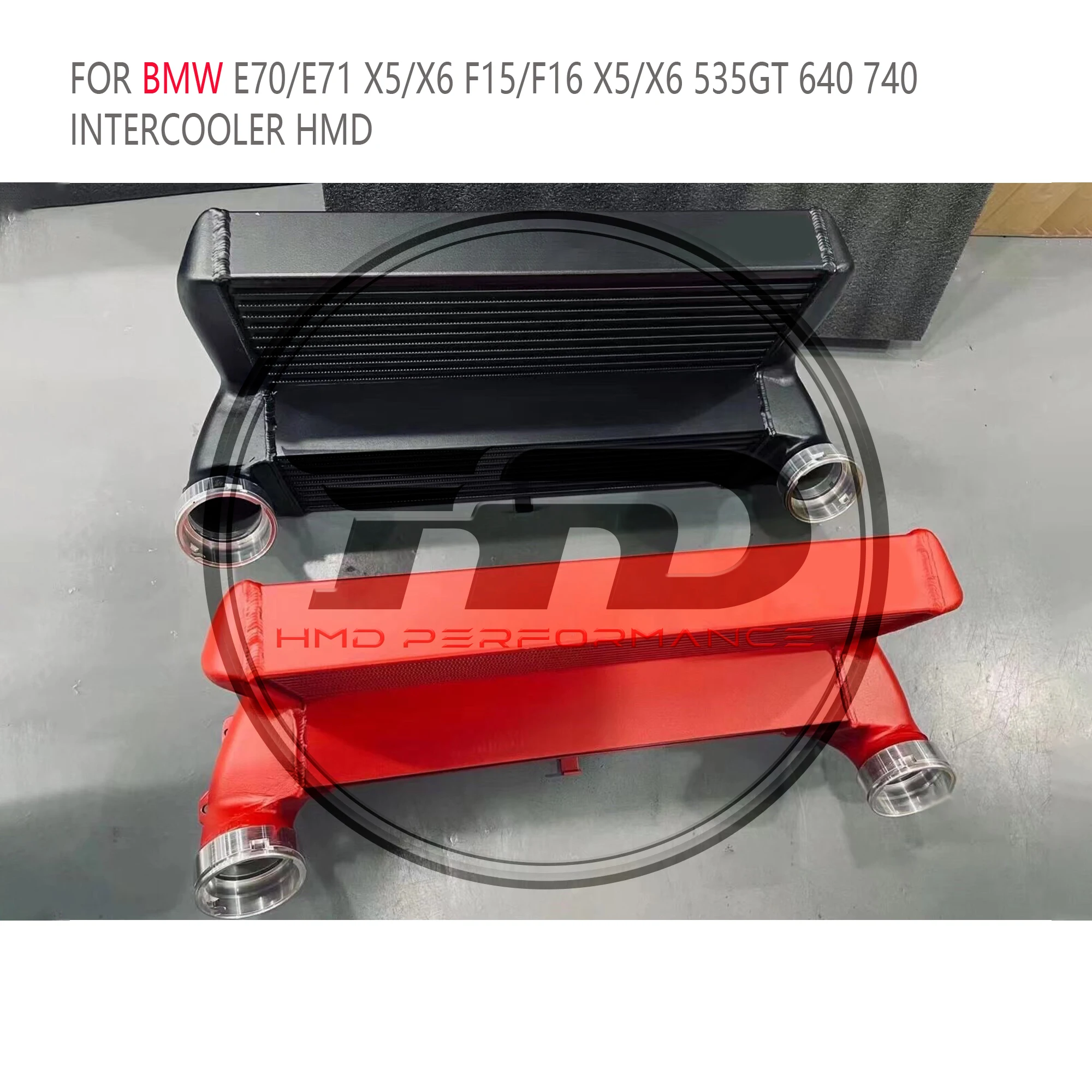 HMD Hot Sale For BMW E70 E71 X5 X6 F15 F16 535GT 640i 740i N55 Enlarged Intercooler Radiator