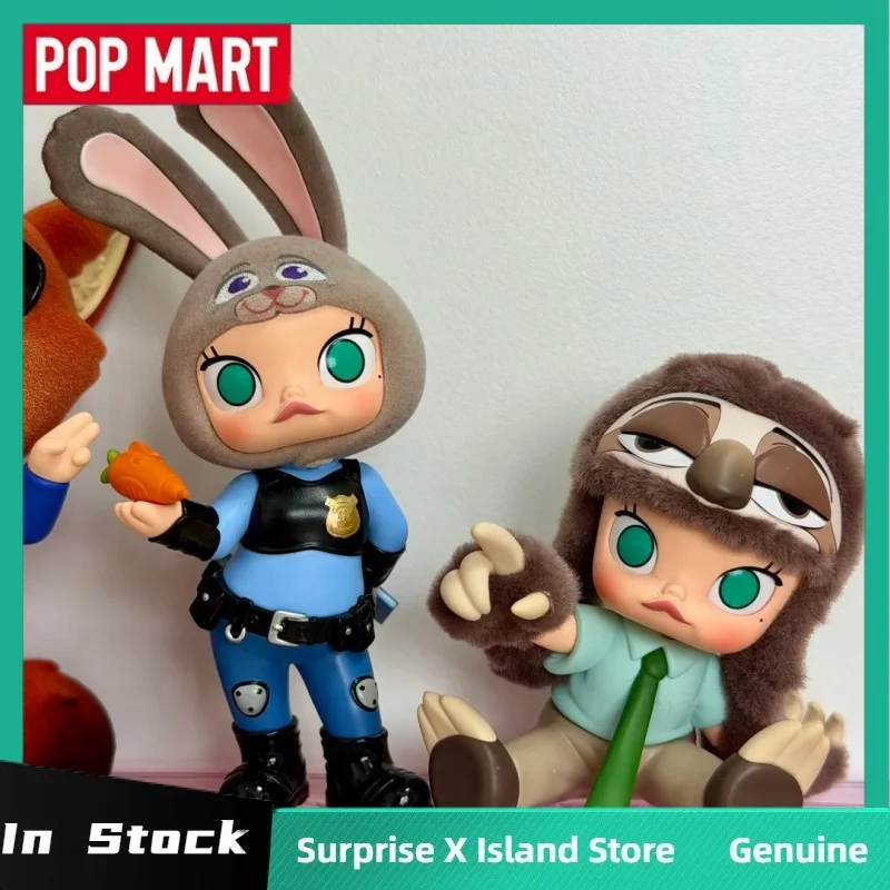 Pop Mart Zootopia X Molly Disney Collaboration Series слепая коробка модная игрушка периферийная модель фильма Mystery Box коллекция подарок