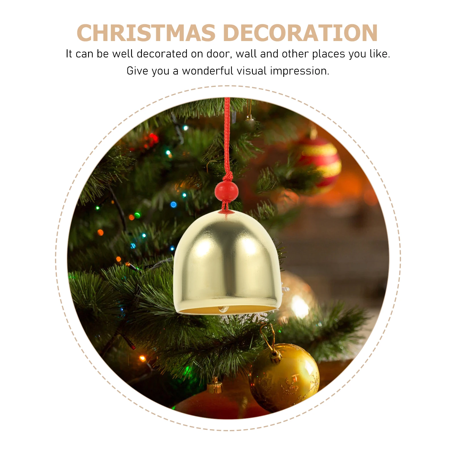 

Creative Metal Hanging Bells Diy Decorative Party Wedding Ornaments Small Compact Alloy Craft Pendant For Home Office Decor