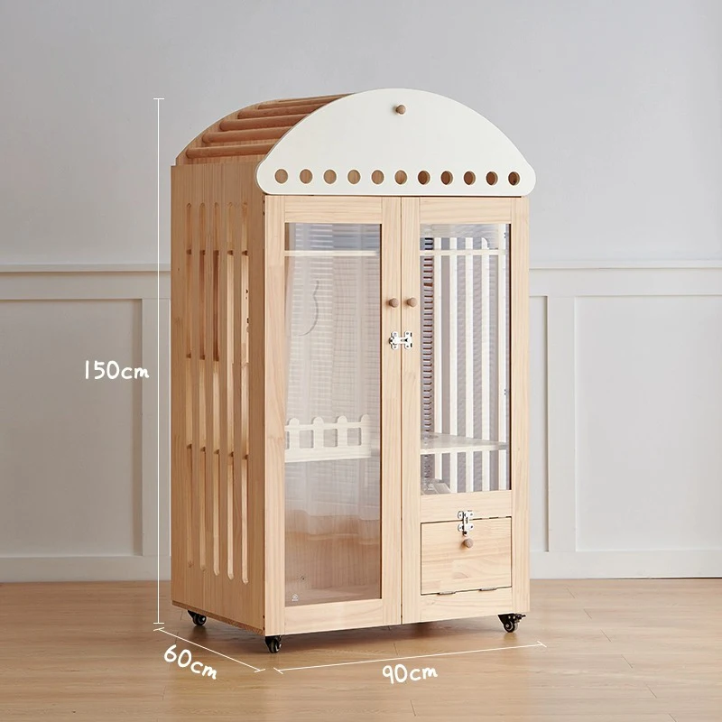 

Luxury Customizable Cat Cage Oversized Indoor Pet Villa Home Castle with Integrated Counter Showcase for Cats