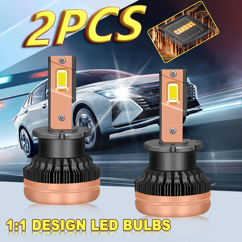 

2x D3S D1S LED CANBUS Headlight Bulbs HID 30000LM Xenon Lights D2S D4S D5S D1R D4R D2R D3R Super Bright Two-sides CSP Auto Lamp