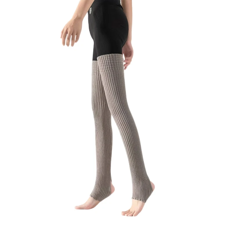 CLYFAN 1 Pair Leg Warmers Socks Fashionable Long Footless Sock Winter Dance Leg Stocking Breathable Yoga Ballet Stockings