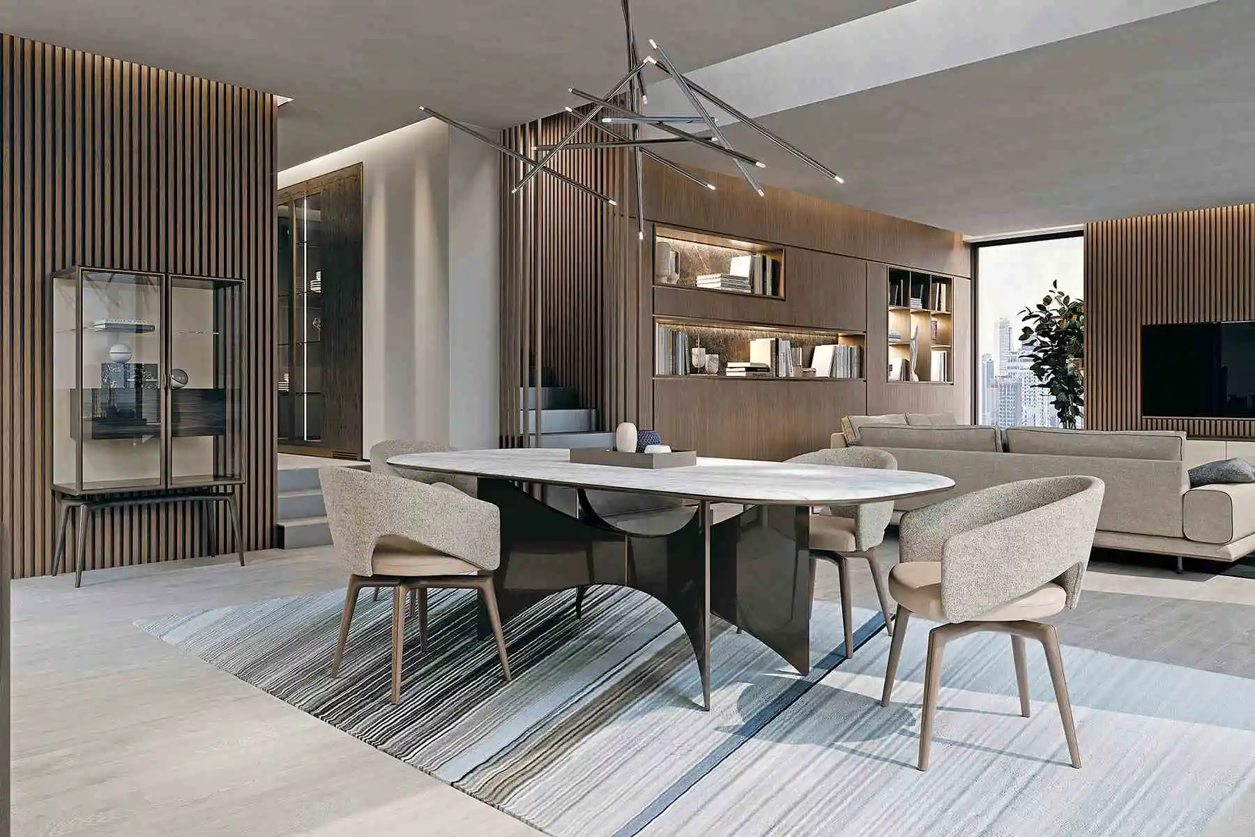 Luxury transparent glass glass decorative glass display cabinet aluminum wine rack