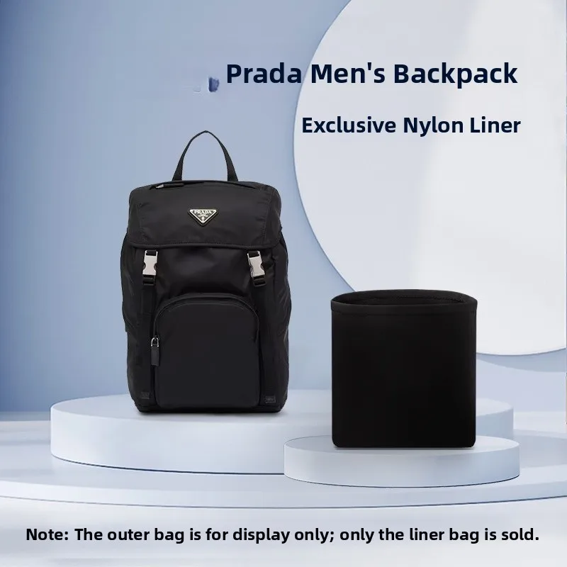 Lightweight Men's Nylon Satin Backpack Inner Bag Large Size Storage Organizer  Style Dual-Shoulder Bag Accessories