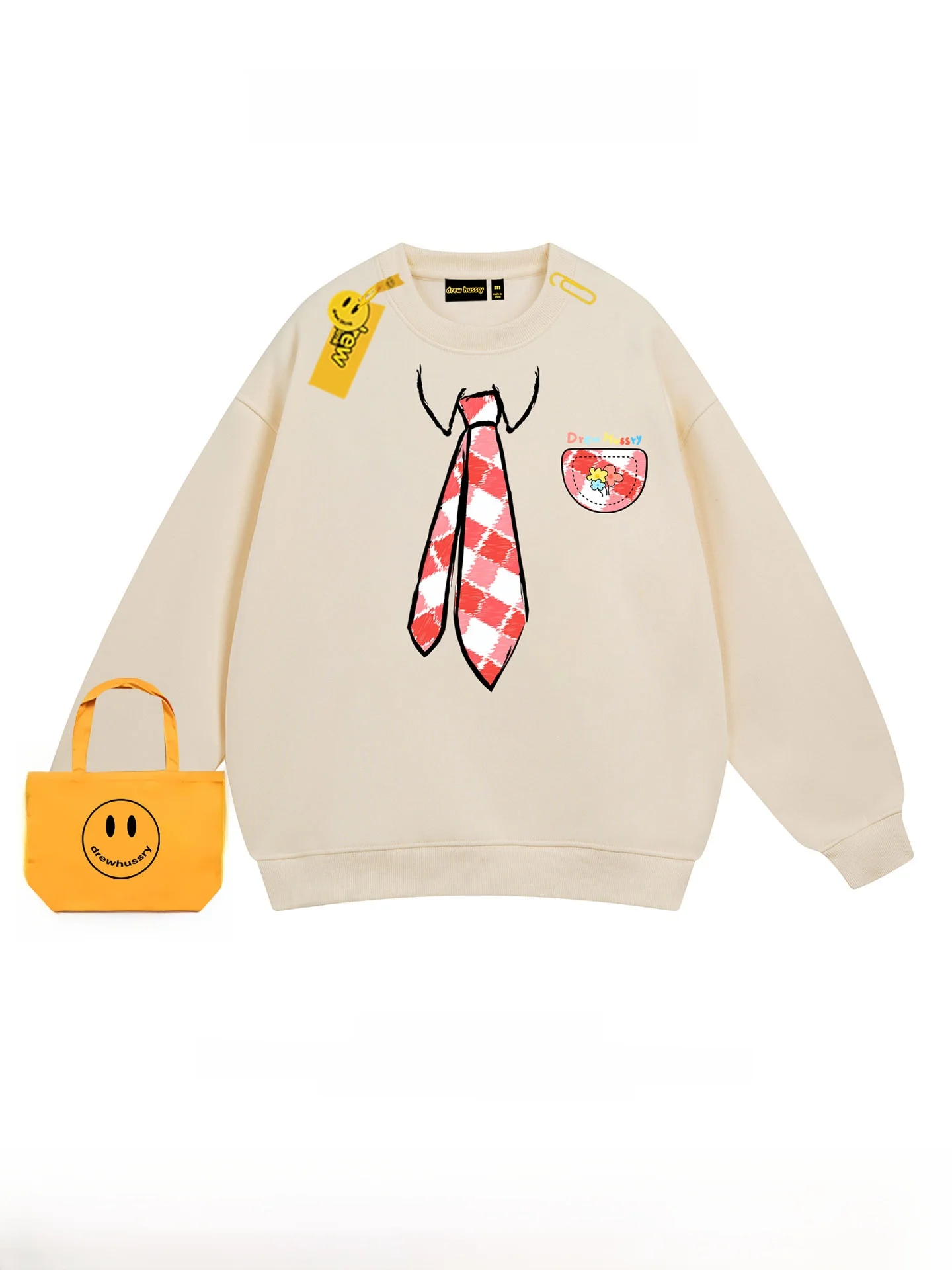 

Trendy Brand Printed round Ne Sweatirt ex Loose Fit Autumn Winter Casual Wear Student Couple Top Youth Faion