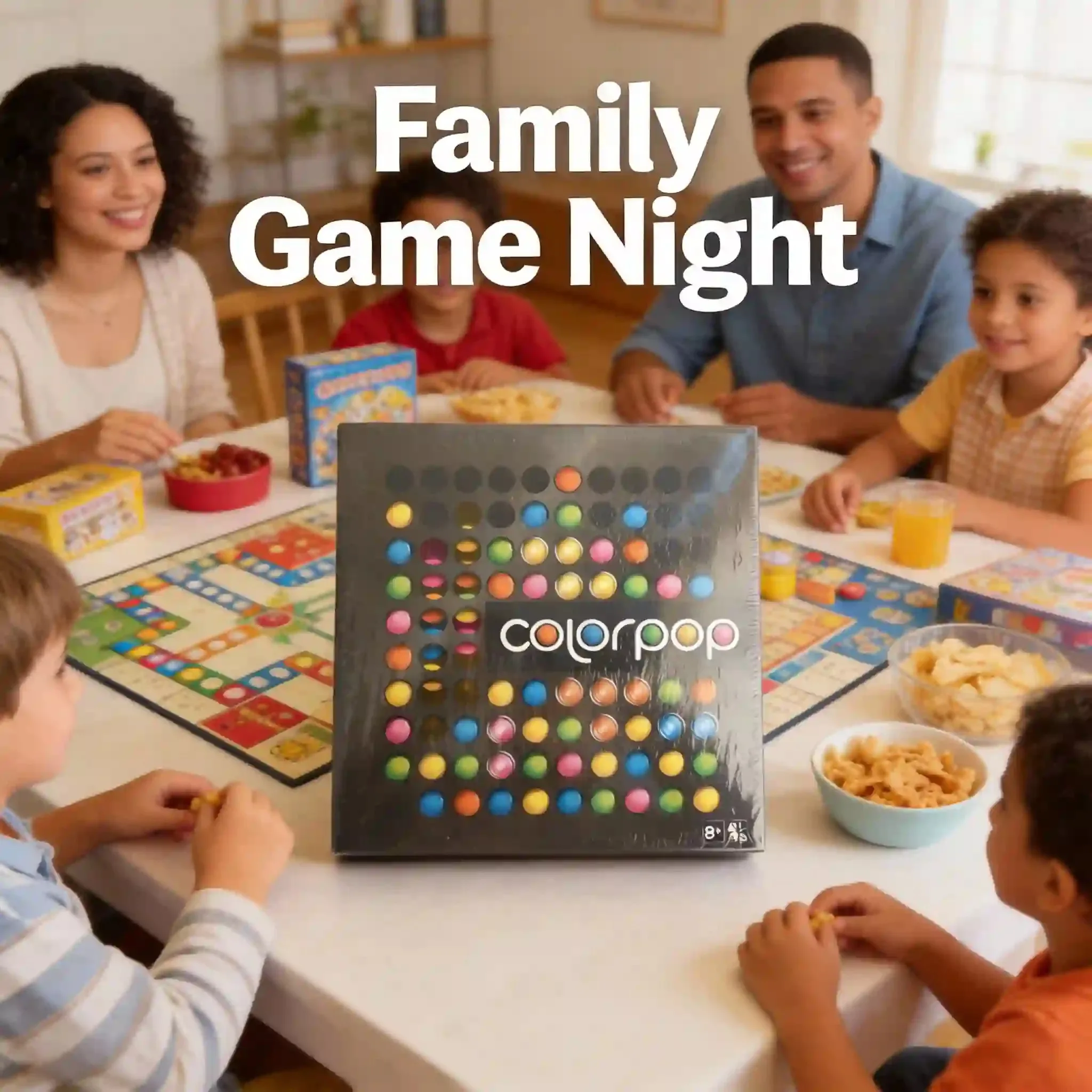 

Настольная игра Colorpop Abstract Strategy Game - настольная игра на выявление секретных целей для семьи и друзей, увлекательное развлечение, развивающее мышление