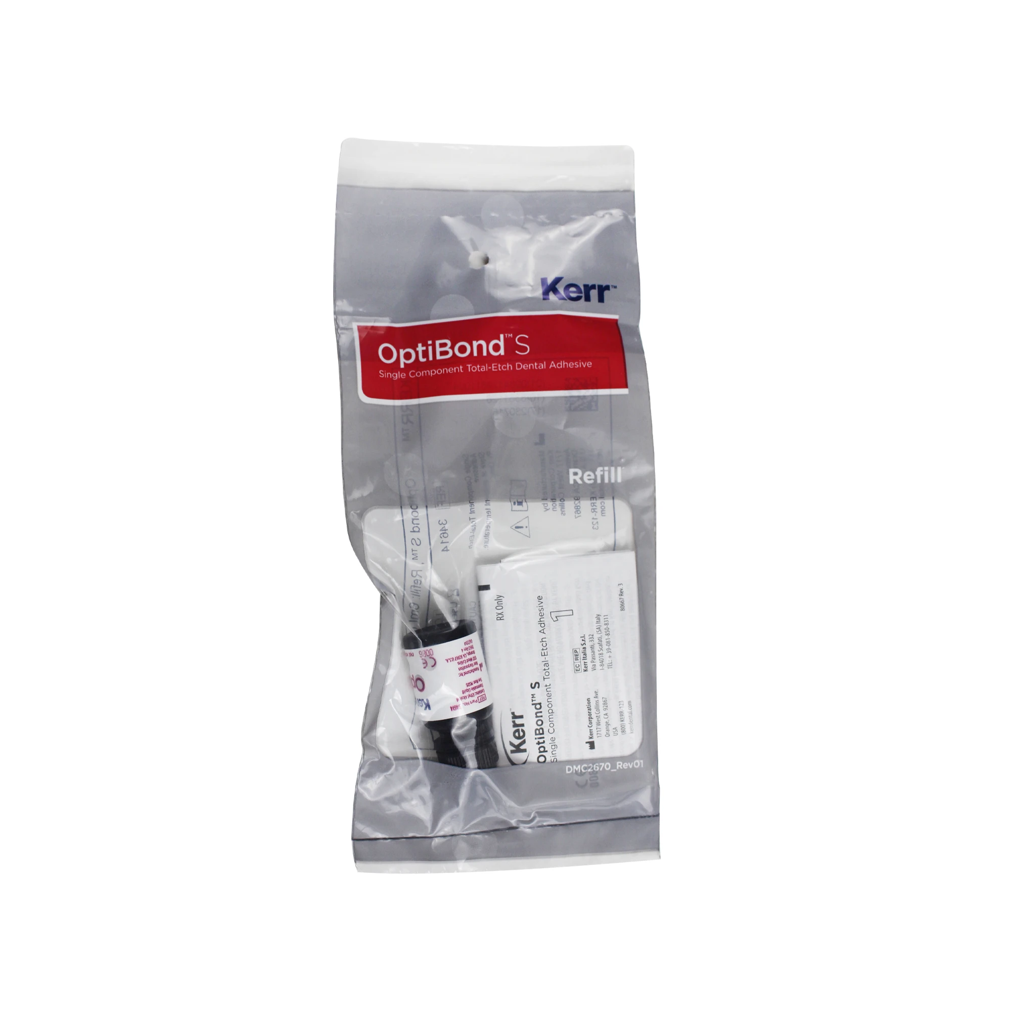 

KERR OptiBond S Всекислотная система склеивания Однокомпонентная система Стоматологический клей 6 мл/бутылка (7,5 г) Все кислоты пятого поколения