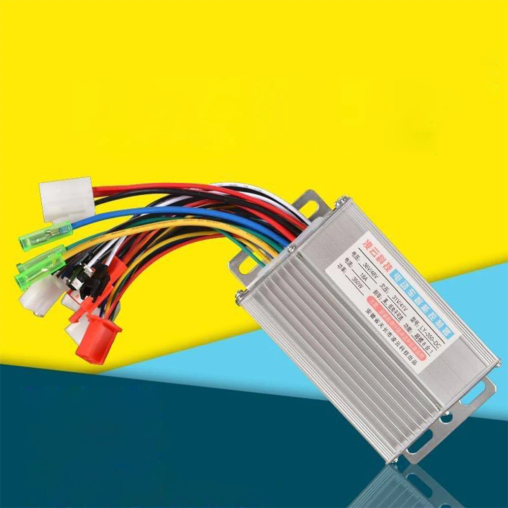 

Universal 36V 48V 350W Brushless Controller 6 Tubes for Scooter Electric Bicycle Motor Intelligent Dual-mode DC Controller