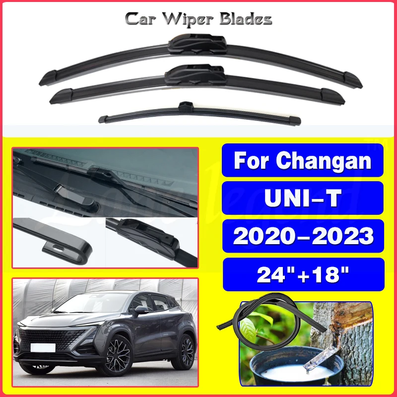 Car Front Rear Wiper Blades For Changan UNIT UNI-T UNI T 2020 2021 2022 2023 Windscreen Windshield Window Car Accessories