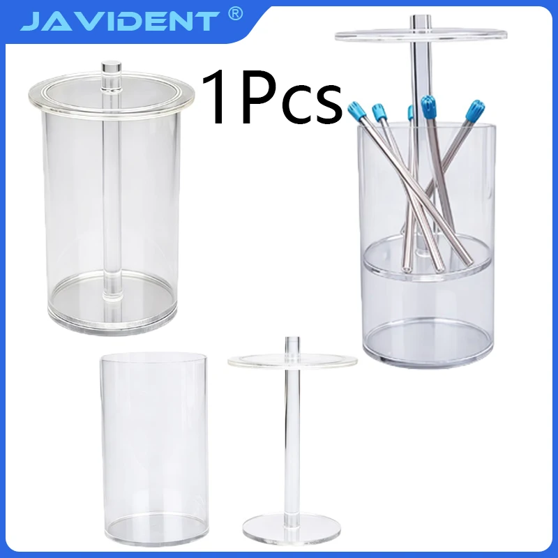Dental Saliva Ejector Storage Bucket | Transparent Acrylic Round Storage Bucket | Easy To Use | Thickened Dental Storage Box