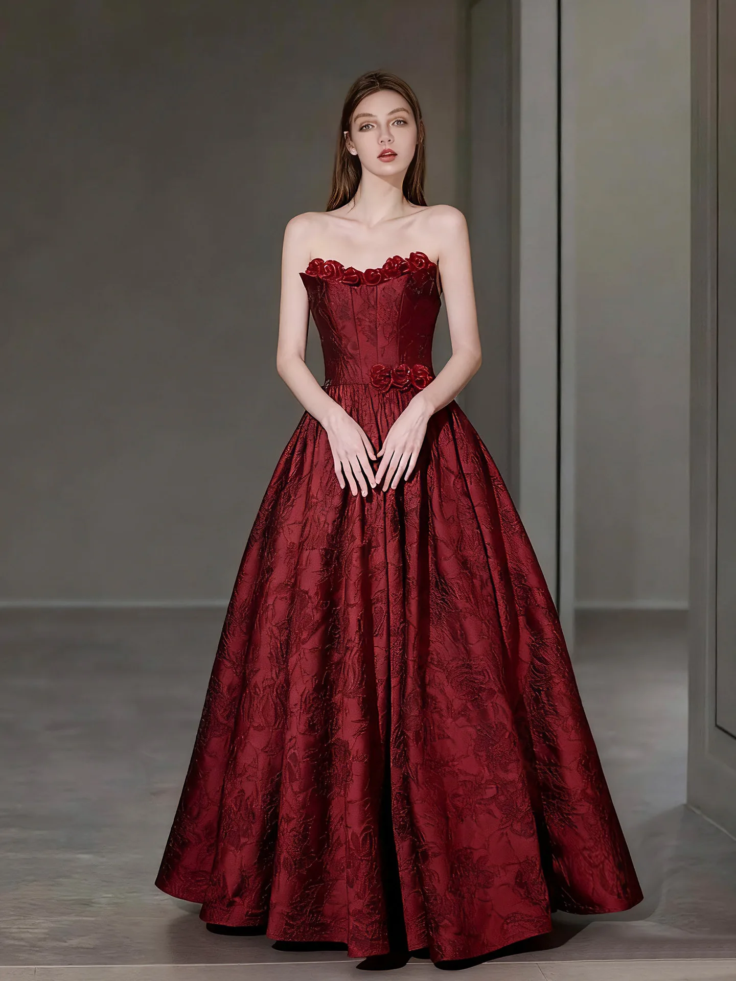 Formele avondjurken Klassieke strapless feestjurk Formele galajurk Aangepaste elegante feestjurken Vrouw 2026