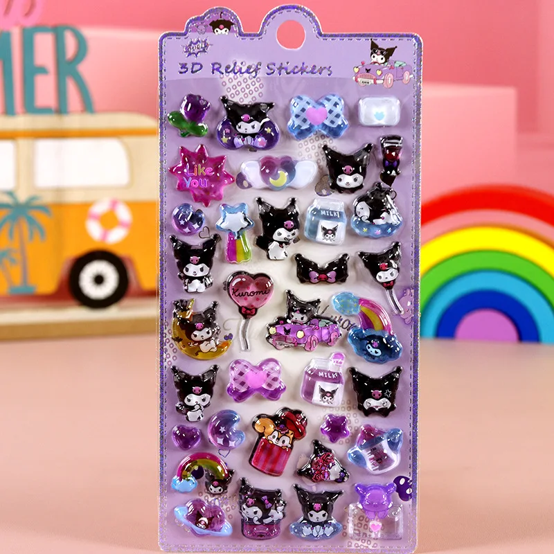 Kawaii аниме мультфильм Cinnamoroll 3D хрустальная наклейка креативный Pom Pom Purin чехол для телефона украшение для багажа студенческие награды наклейки