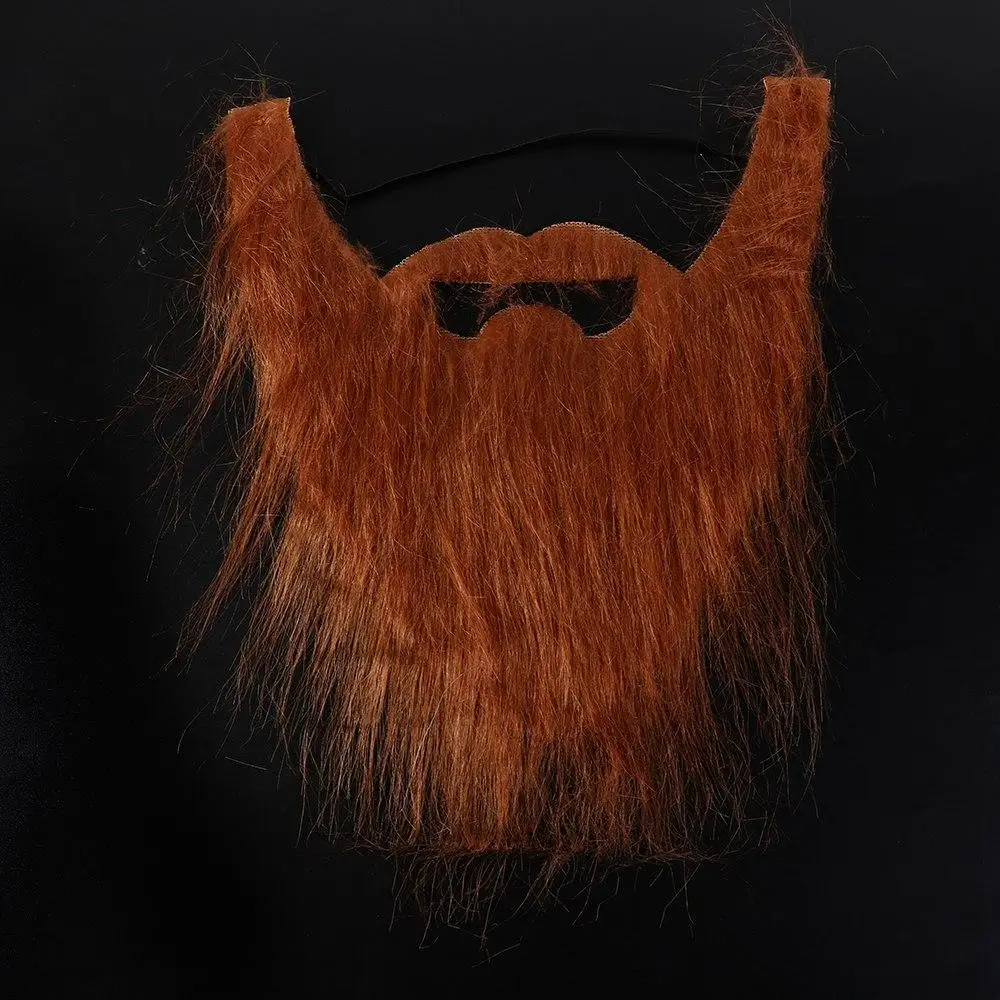 Barba grande barba artificial realista barba falsa longa fluff barba falsa halloween bigode falso 30cm simulado traje de halloween