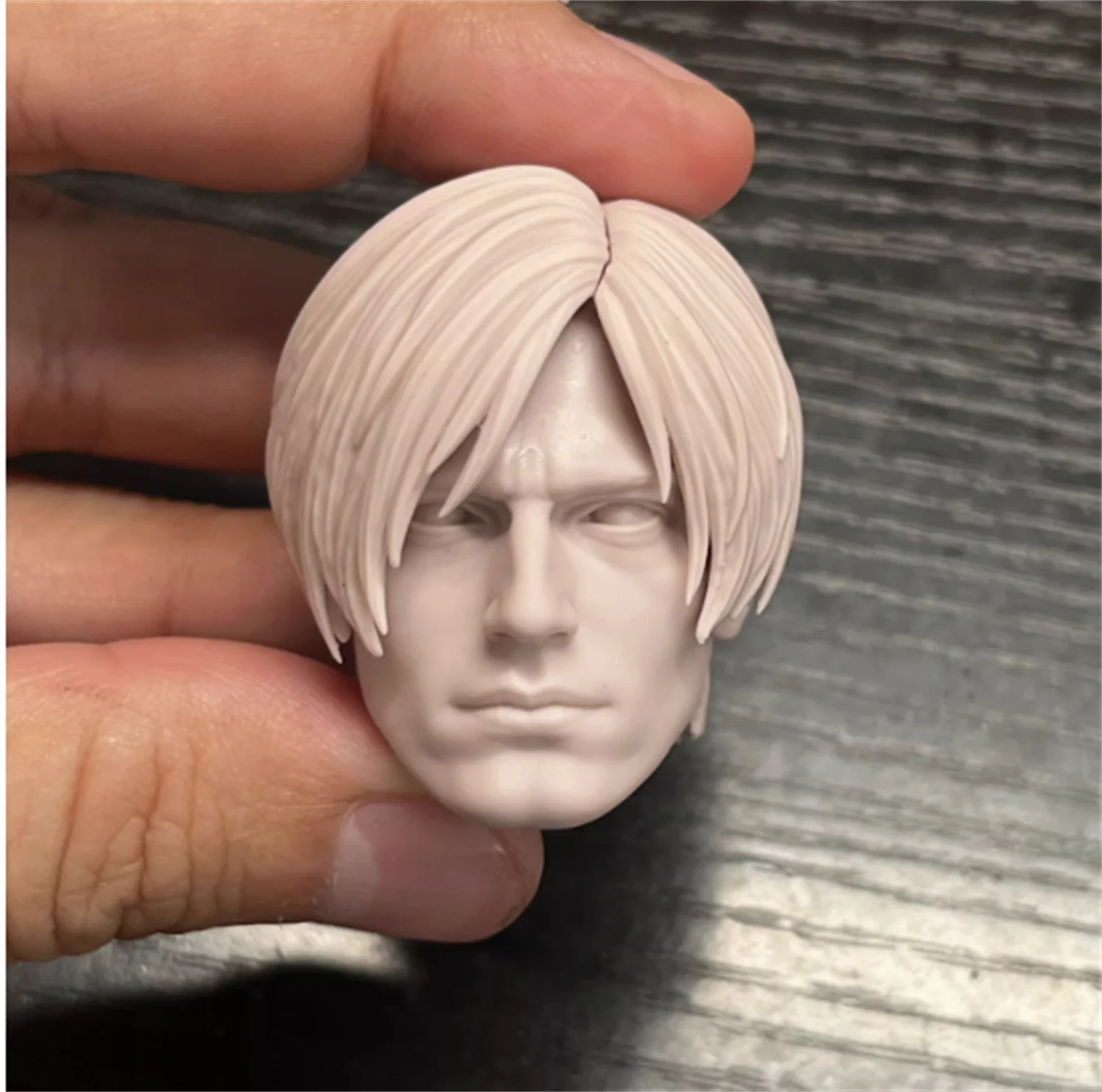 1/6 Leon Hoofd Carving Mannelijke Head Sculpt PVC Geschilderd/Ongeverfd hoofd Fit 12 ''Action Figure Body aanpassen