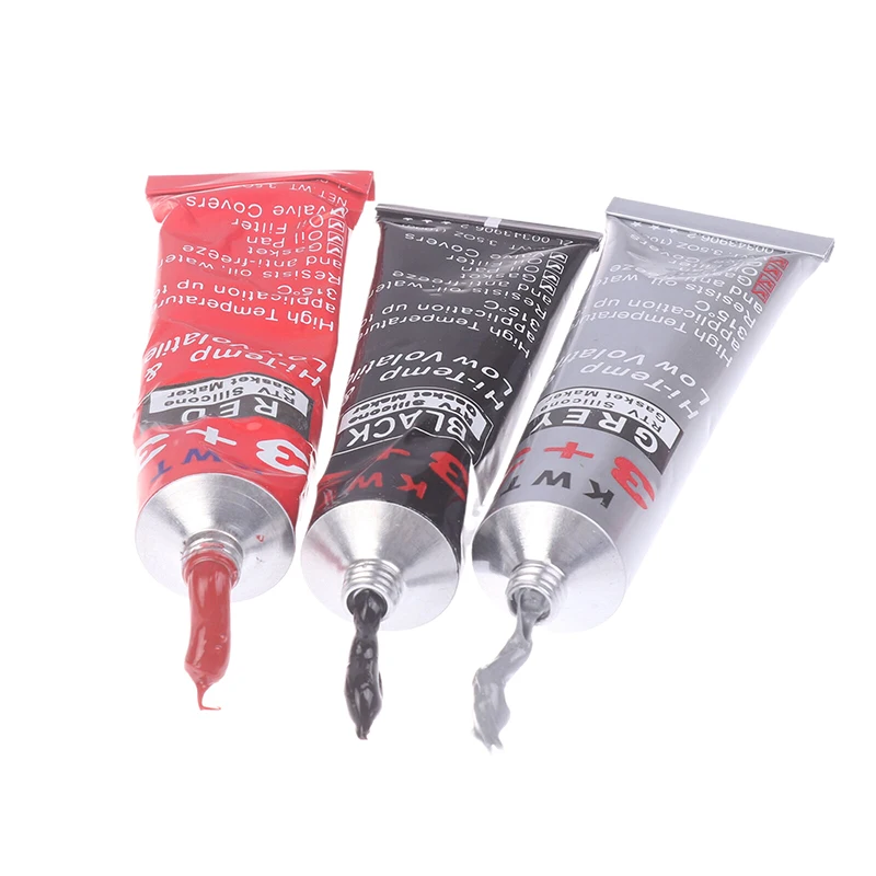 100g Car Sealant RTV Silicone Gasket Maker 3+3 Black Hi-Temp Sealant Oil Resistant For Engines Automotive Sealant