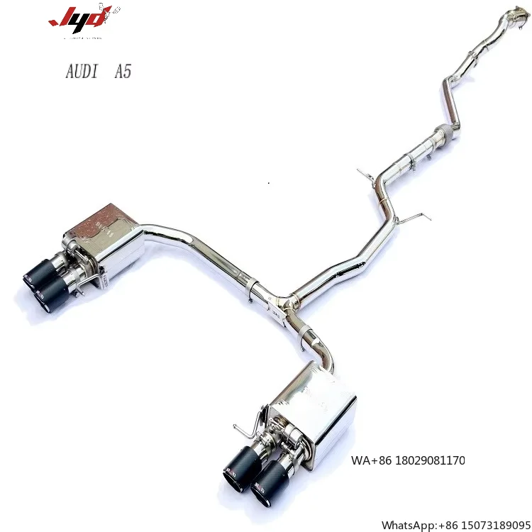 

Новая выхлопная труба из нержавеющей стали 304 с агрессивным звуком для автомобилей A5, высококачественная выхлопная система от производителя