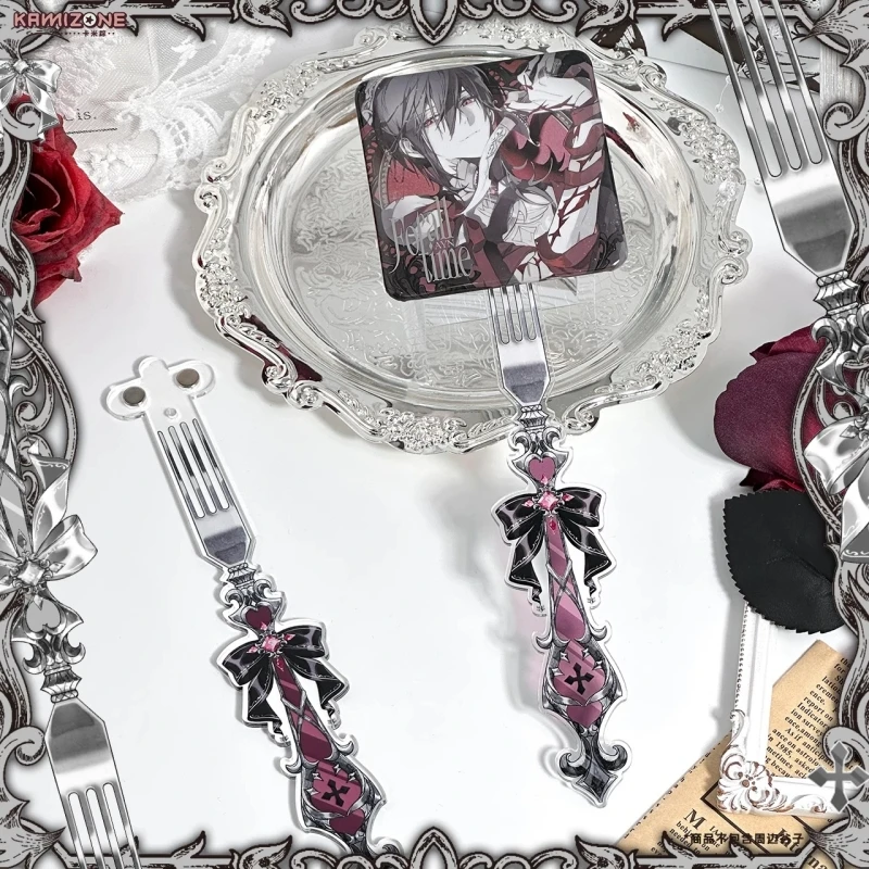 

Акриловая вилка в готическом стиле с магнитным основанием, декоративная готическая опора для домашнего декора, коллекционная витрина