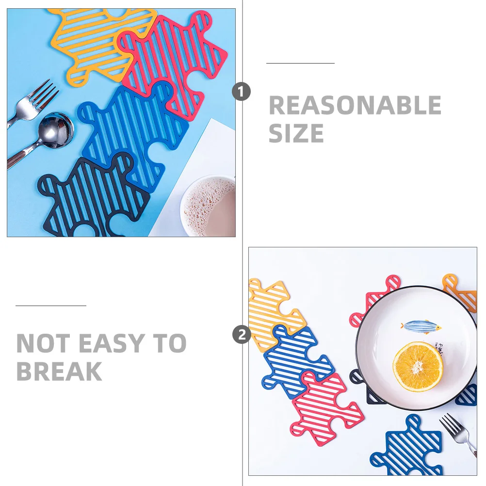 

4PCS Silicone Coasters Cup Holder Pad Hollow Out Potholder Table Decor Drinking Coasters Home Cup Coaster Banquet Gift