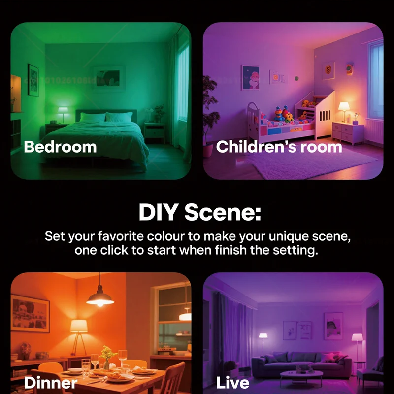 Tuya Wifi/Bluetooth Smart Bulb Alexa Led Lamp E27 RGB Smart Light Bulbs 110V 220V Smart Lamps For Google Assisatnt Smart Life