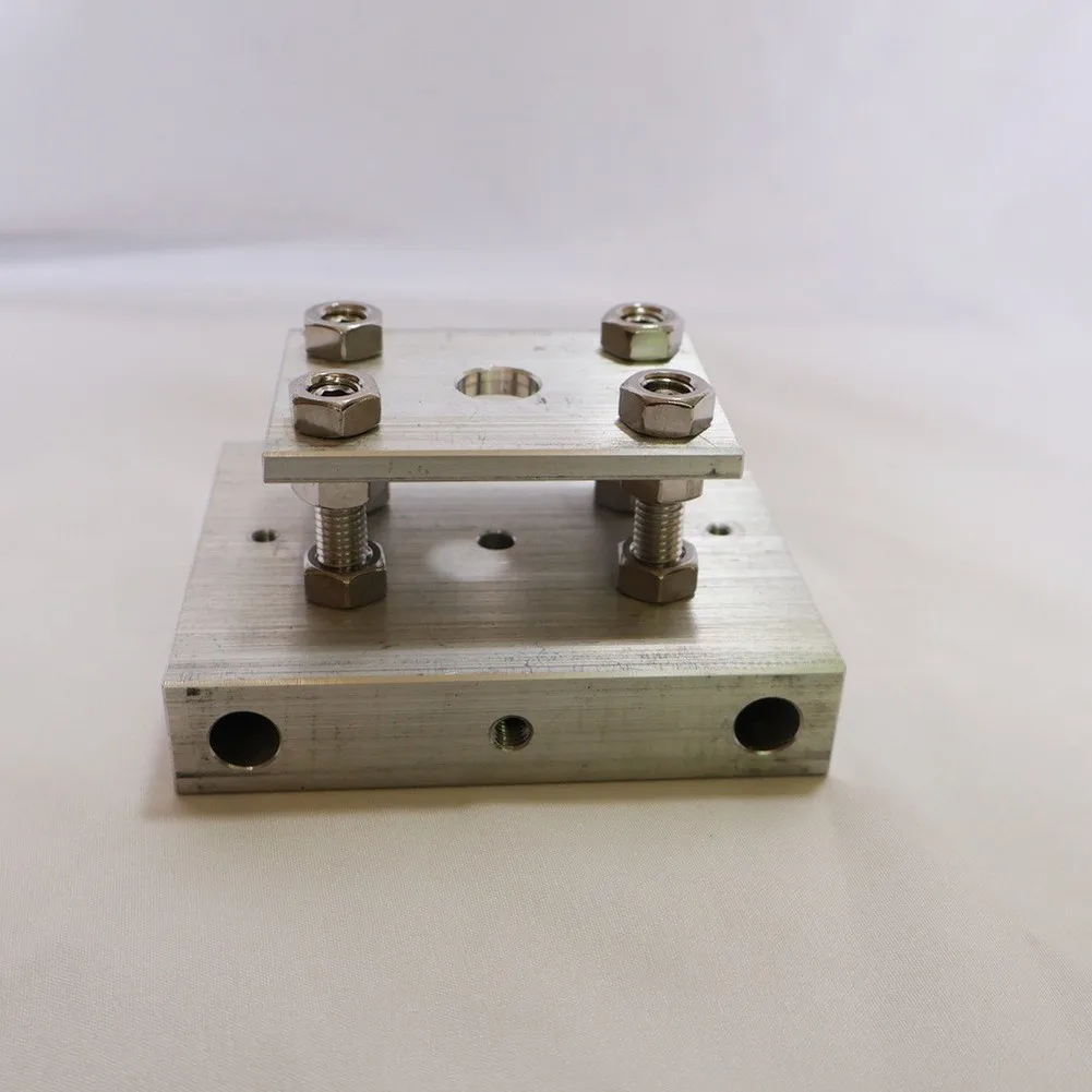 80x100mm Aluminum Heat Press Plate With M6 Temp Sensor Port, High-Efficiency Heating Element For Hot Stamping Machines