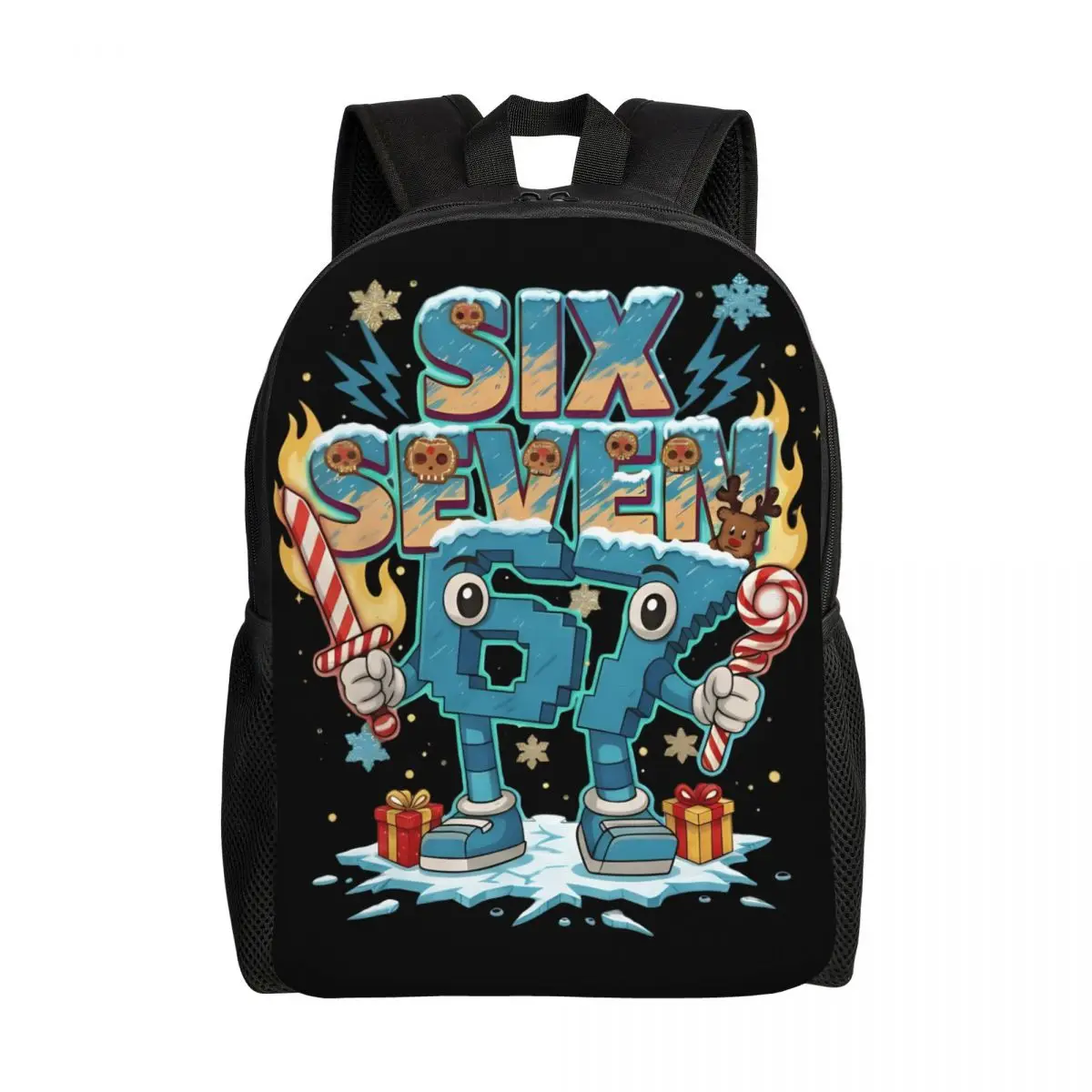 

67, забавный итальянский рюкзак Brainrot для малышей 67, рюкзаки для мальчиков и девочек, милая детская школьная сумка для детского сада