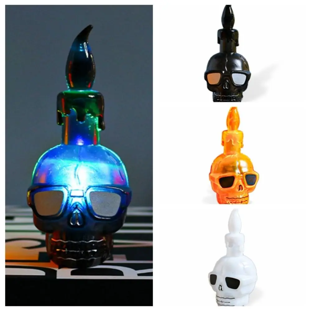 Colorful Halloween Wind Light Jack-o'-lantern Waterproof Skull Night Light Wear-resistant Scary Atmosphere