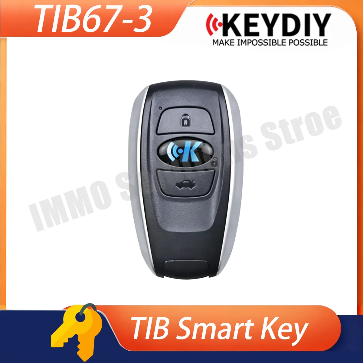 KEYDIY TIB67-3 Universal Smart Remote Key with 8A 4D Chip for Subaru Type Keyless Entry & Start Systems